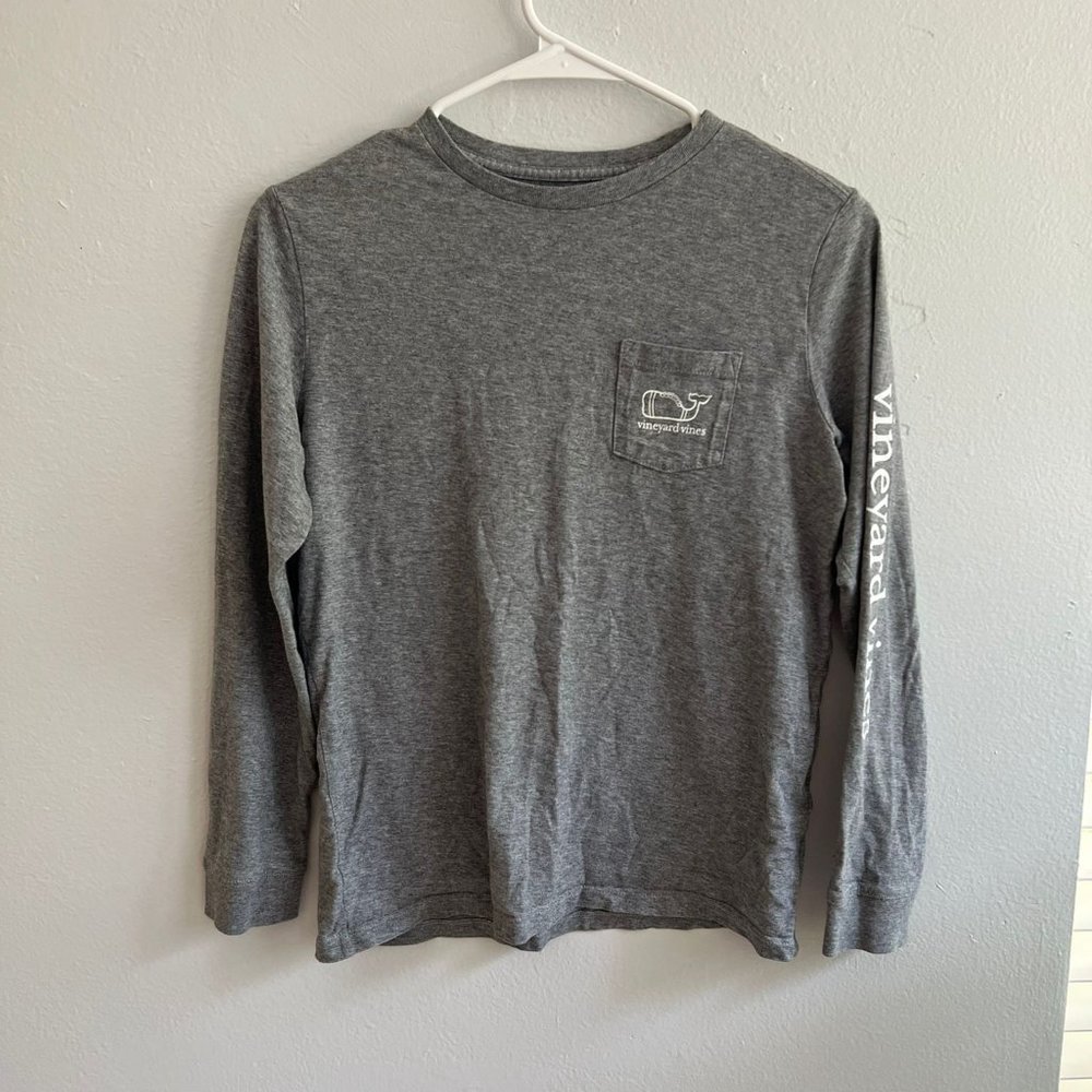 Vineyard Vines Size M Long Sleeve Top Grey